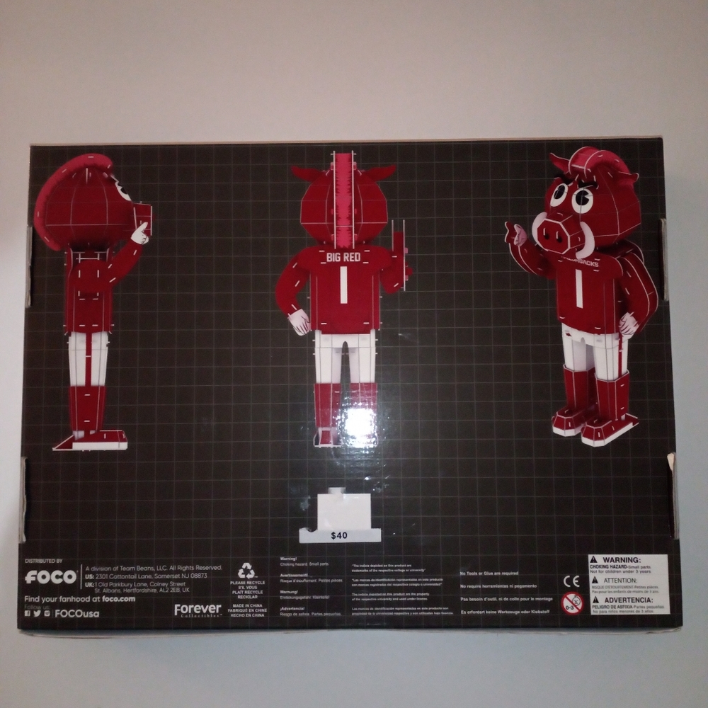 Foco Pzlz, mascot puzzle Big Red, Razorbacks - Picture 2 of 2